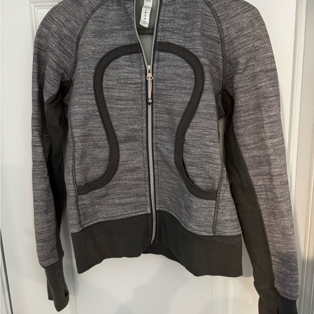 Lululemon Gray Zip-Up Scuba Hoodie
